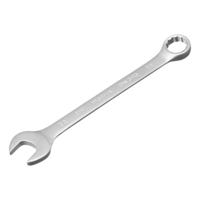 Набор ключей комбинированных, 6-22 мм, 12 шт, CrV, матовый хром Matrix по ценам производителя в Уфе с доставкой по всей России