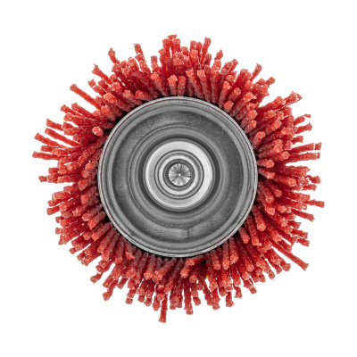 Щетка для дрели, 65 мм, Чашка, со шпилькой, нейлоновая щетина Denzel по ценам производителя в Уфе с доставкой по всей России