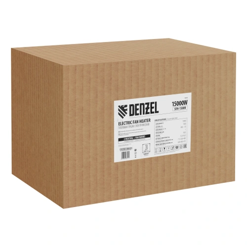 Тепловая пушка SFH-15000, 400 В, 1600 м3/ч, вентилятор 3 режима, 9000/15000 Вт Denzel по ценам производителя в Уфе с доставкой по всей России