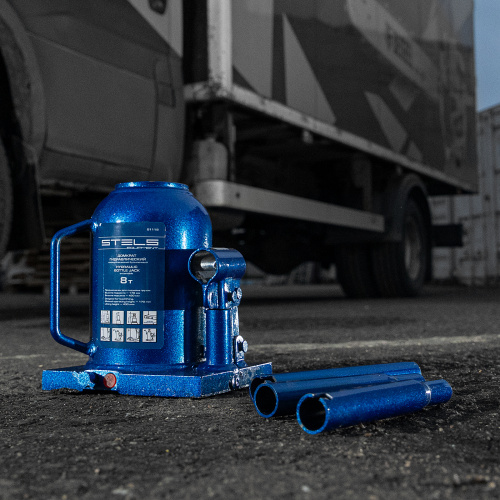 Домкрат гидравлический бутылочный телескопический, 8 т, H подъема 170-430 мм Stels по ценам производителя в Уфе с доставкой по всей России