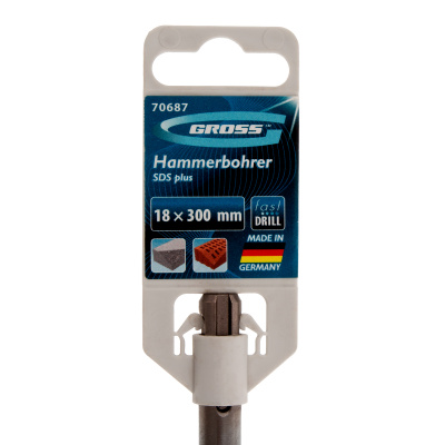 Бур по бетону Pro, 18 х 300 мм, SDS Plus Gross по ценам производителя в Уфе с доставкой по всей России