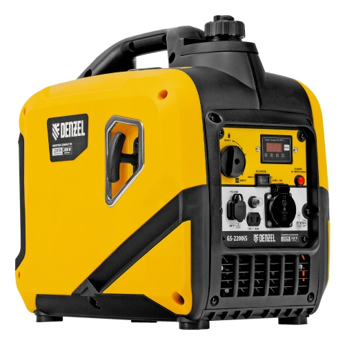 Генератор инверторный GS-2200iS, 2,2 кВт, 230 В, закрытый корпус, ручной старт DENZEL по ценам производителя в Уфе с доставкой по всей России