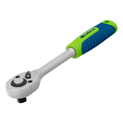 Ключ-трещотка 1/2", 45 зубьев, с быстрым сбросом, матовый хром Сибртех по ценам производителя в Уфе с доставкой по всей России