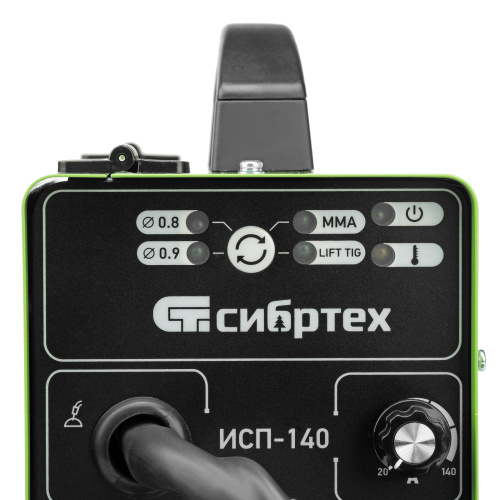 Аппарат инвертор. полуавтомат. сварки ИСП-140, 140 А, ПВ 60% Сибртех по ценам производителя в Уфе с доставкой по всей России