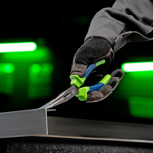 Длинногубцы прямые, 160 мм, двухкомпонентные рукоятки Сибртех по ценам производителя в Уфе с доставкой по всей России