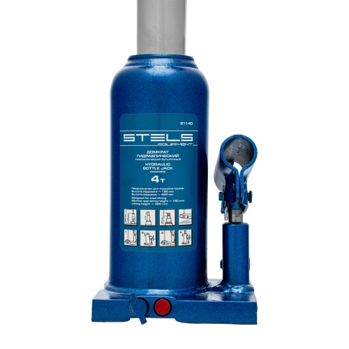 Домкрат гидравлический бутылочный телескопический, 4 т, h подъема 190-480 мм Stels по ценам производителя в Уфе с доставкой по всей России