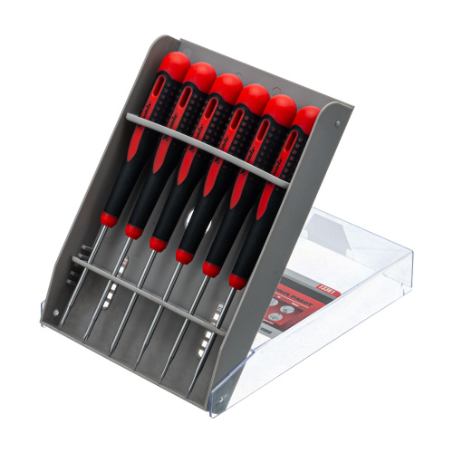 Набор отверток для точных работ Fusion, двухкомпонентная рукоятка, 6 шт, в пластиковом пенале Matrix по ценам производителя в Уфе с доставкой по всей России