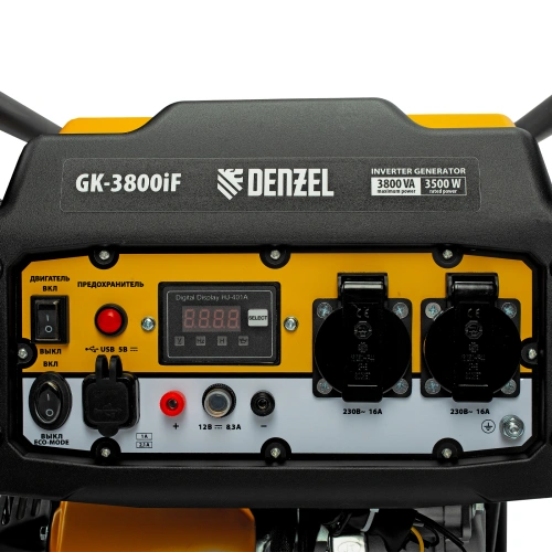 Генератор инверторный GK-3800iF, 3,8 кВт, 230 В, ручной старт DENZEL по ценам производителя в Уфе с доставкой по всей России