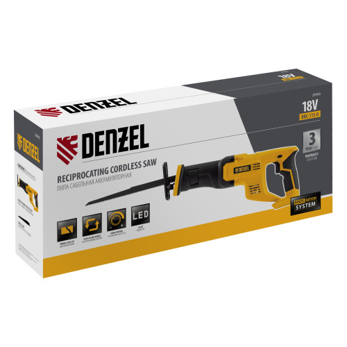 Пила сабельная аккумуляторная CRC-115-0,  18В Li-Ion Denzel по ценам производителя в Уфе с доставкой по всей России