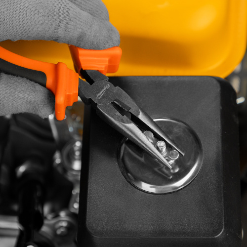 Длинногубцы прямые Comfort, 160 мм ,шлифованные, двухкомпонентные рукоятки Sparta по ценам производителя в Уфе с доставкой по всей России