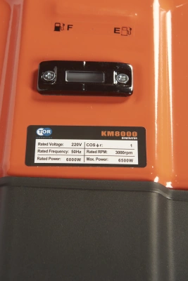 Генератор бензиновый 6,0 кВт 220В 27 л с электростартером и колесами TOR KM8000H по ценам производителя в Уфе с доставкой по всей России