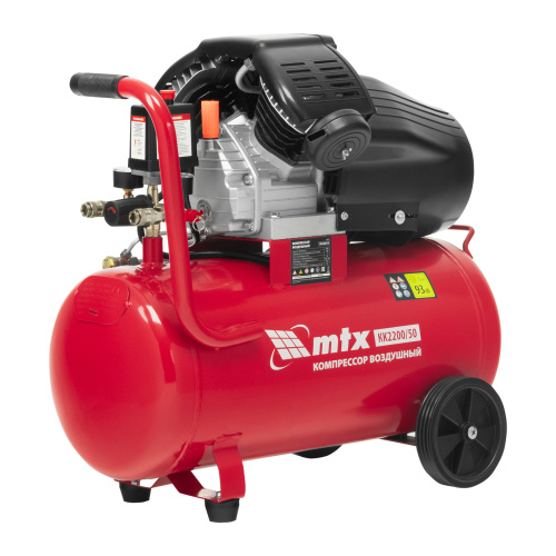 Компрессор воздушный КК-2200/50, 2,2 кВт, 350 л/мин, 50 л, прямой привод, масляный MTX по ценам производителя в Уфе с доставкой по всей России