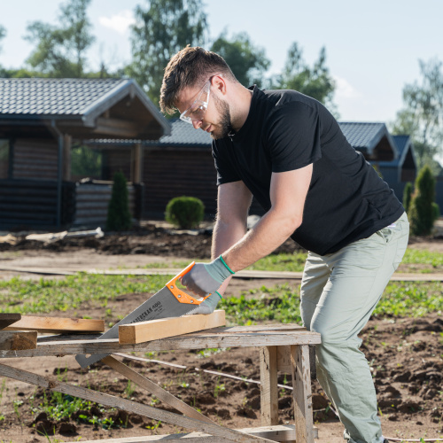 Ножовка по дереву, 400 мм, шаг зубьев 5 мм, пластиковая рукоятка по ценам производителя в Уфе с доставкой по всей России