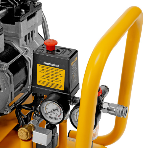 Компрессор безмасляный, малошумный DLS 1500/50, 1500 ВТ, 2x750, 50 л, 260 л/мин Denzel по ценам производителя в Уфе с доставкой по всей России