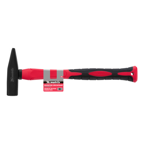 Молоток слесарный optimal, 400 г, фибергласовая обрезиненная рукоятка, квадратный боек Matrix по ценам производителя в Уфе с доставкой по всей России