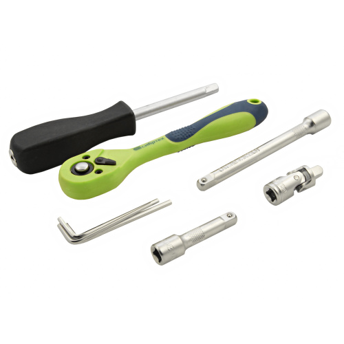 Набор инструментов 56 предметов, CrV, 1/4" Сибртех по ценам производителя в Уфе с доставкой по всей России