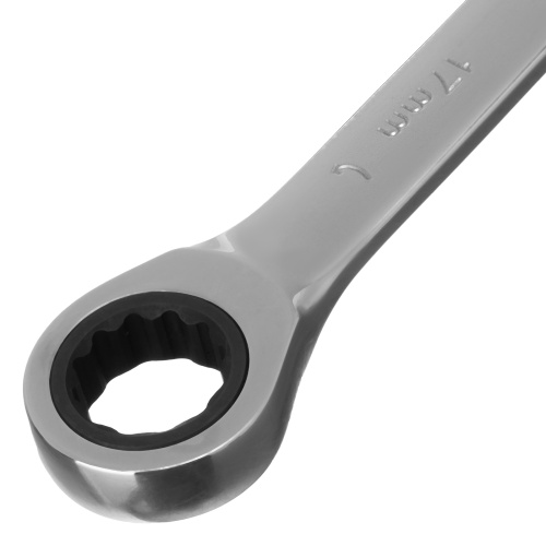 Ключ комбинированный трещоточный, 17 мм, CrV, зеркальный хром Matrix Professional по ценам производителя в Уфе с доставкой по всей России