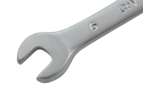 Ключ комбинированный, 6 мм, CrV, матовый хром Matrix по ценам производителя в Уфе с доставкой по всей России