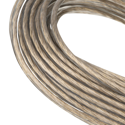 Трос металлополимерный прозрачный ПР-4.0, толщина 4.0 мм, моток 20 метров Сибртех по ценам производителя в Уфе с доставкой по всей России