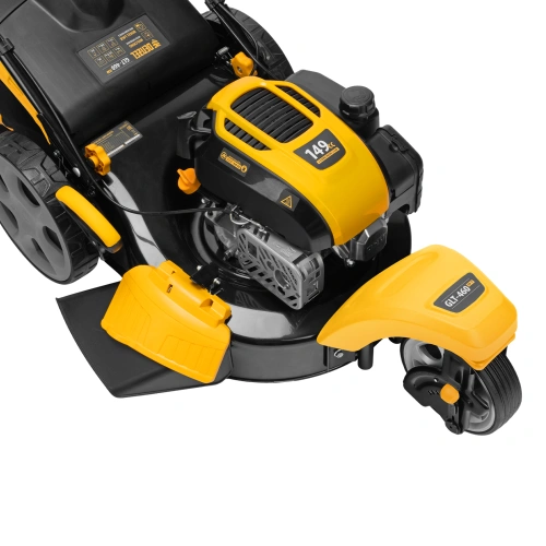 Бензиновая газонокосилка GLT-460SP-T, Trike 149 см3, 46 см, привод, панель, 60л Denzel по ценам производителя в Уфе с доставкой по всей России