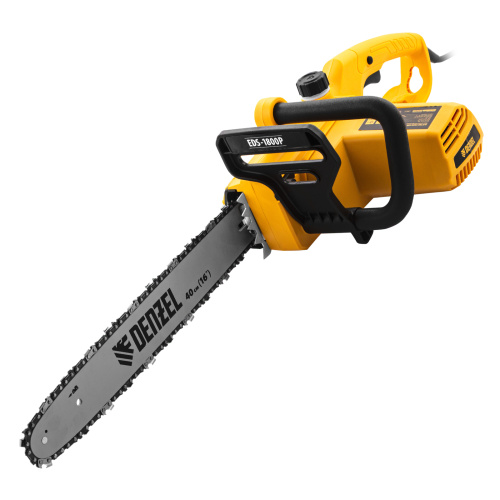 Пила цепная электрическая EDS-1800P, 1.8 кВт,поперечная, шина 40 см, шаг 3/8, паз 1.3 мм, 57 звеньев Denzel по ценам производителя в Уфе с доставкой по всей России