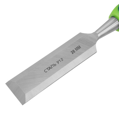 Долото-стамеска, 28 мм, двухкомпонентная рукоятка Сибртех по ценам производителя в Уфе с доставкой по всей России