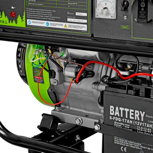 Генератор бензиновый БС-6500Э, 5.5 кВт, 230В, четырехтактный, 25 л, электростартер Сибртех по ценам производителя в Уфе с доставкой по всей России