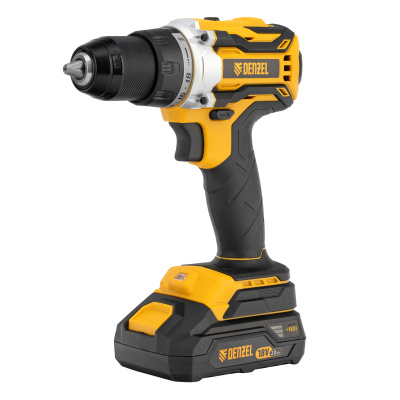 Дрель-шуруповерт аккумуляторная, бесщет. BLDL-18-02 Li-Ion, 18 В Denzel по ценам производителя в Уфе с доставкой по всей России