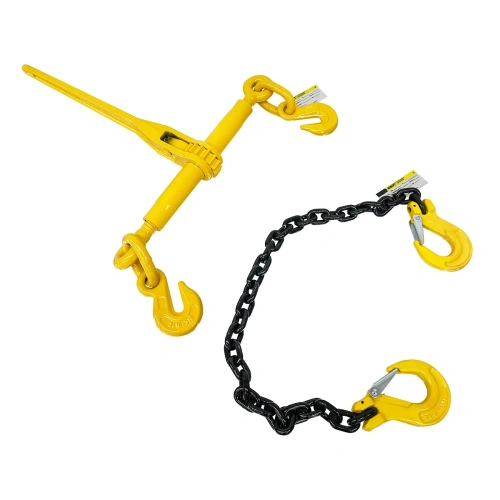 Стяжка цепная строп 1СЦ 22,8т талреп 16мм 7 м цепь крепежная крюк-крюк комплект с храповиком для крепления груза с двумя крюками по ценам производителя в Уфе с доставкой по всей России