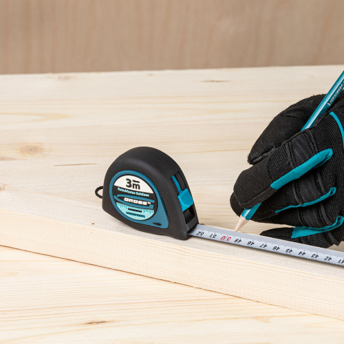 Рулетка "Ergonomisch",3 м x 16 мм,магнитный обрезиненный зацеп Gross по ценам производителя в Уфе с доставкой по всей России