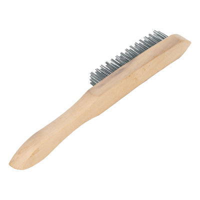 Щетка четырехрядная металлическая с деревянной ручкой Sparta по ценам производителя в Уфе с доставкой по всей России