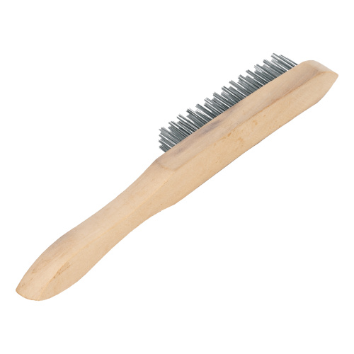 Щетка четырехрядная металлическая с деревянной ручкой Sparta по ценам производителя в Уфе с доставкой по всей России