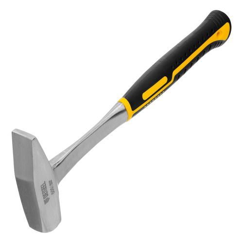 Молоток слесарный 600 г, цельнометаллический, двухкомпонентная рукоятка Denzel по ценам производителя в Уфе с доставкой по всей России