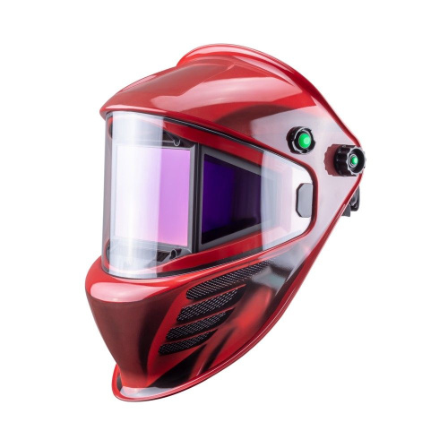 Маска сварщика КОРУНД МЕГА красная (ф-р MEGA LED) в коробке по ценам производителя в Уфе с доставкой по всей России