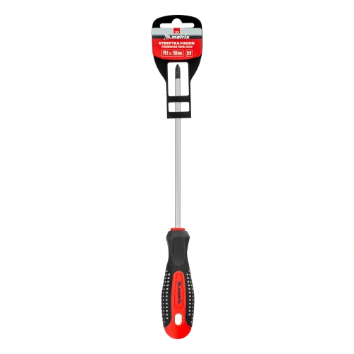 Отвертка Fusion, PH1 х 150 мм, CrV, трехкомпонентная рукоятка "Anti slip" Matrix по ценам производителя в Уфе с доставкой по всей России