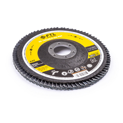 Круг лепестковый для шлифования по нержавеющей стали FTL Ergo цирконий 27 125 х 22,2 мм P60 купить в Москве с доставкой по всей России | ProtosMarket.ru