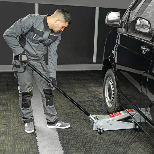 Домкрат гидравлический подкатной профессиональный, быстрый подъем, 3 т, 130-465 мм. Quick Matrix по ценам производителя в Уфе с доставкой по всей России