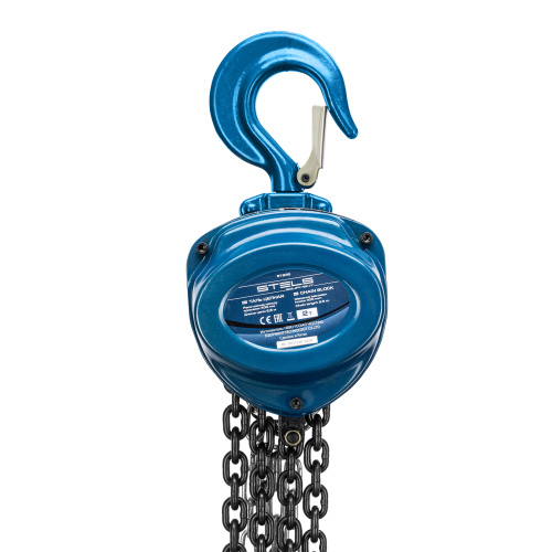Таль цепная, 2 т, h подъема 2.5 м, расстояние между крюками 400 мм Stels по ценам производителя в Уфе с доставкой по всей России