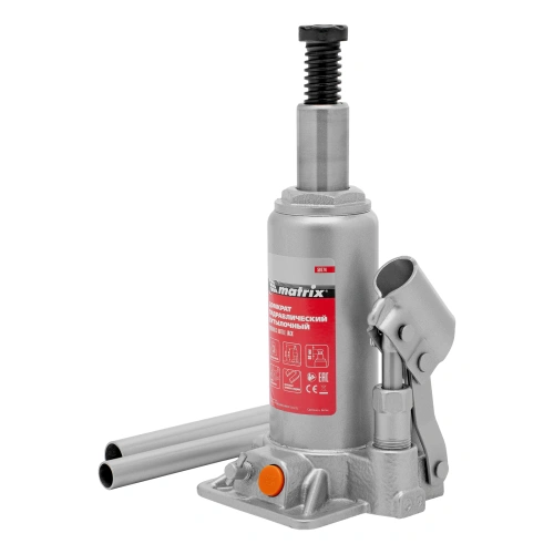 Домкрат гидравлический бутылочный, 3 т, h подъема 178-343 мм, в пластиковом кейсе Matrix по ценам производителя в Уфе с доставкой по всей России