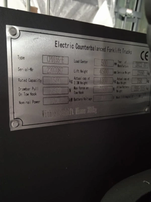 Погрузчик электрический трехопорный XILIN 1,5 т 4,5 м CPD15S-E сайдшифт купить в Москве с доставкой по всей России | ProtosMarket.ru