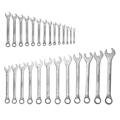 Набор ключей комбинированных 6-32 мм, 26 шт, CrV, матовый хром Stels по ценам производителя в Уфе с доставкой по всей России