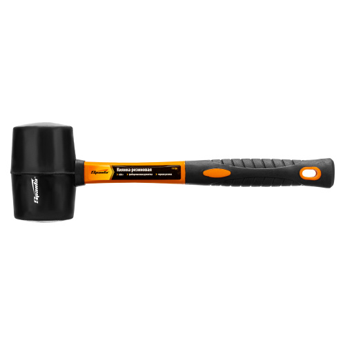 Киянка резиновая, 450 г, черная резина, фибергласовая рукоятка Sparta по ценам производителя в Уфе с доставкой по всей России
