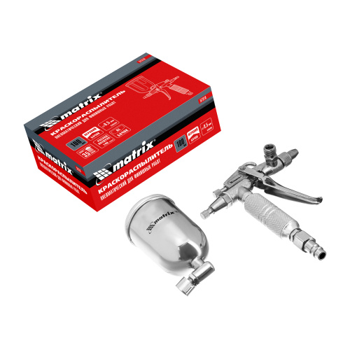 Краскораспылитель пневматический для финишных работ с верхним бачком V 0,1 л, сопло D 0.5 мм Matrix по ценам производителя в Уфе с доставкой по всей России