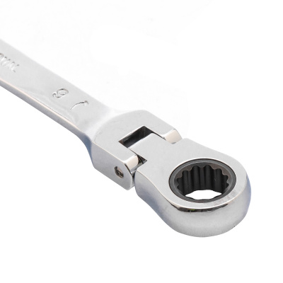 Ключ комбинированный трещоточный, 9 мм, CrV, шарнирный, зеркальный хром Matrix по ценам производителя в Уфе с доставкой по всей России