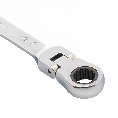 Ключ комбинированный трещоточный, 9 мм, CrV, шарнирный, зеркальный хром Matrix по ценам производителя в Уфе с доставкой по всей России