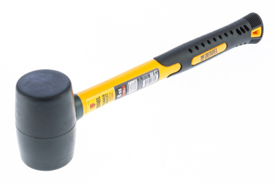 Киянка резиновая, 8 oz, черная резина, фибергласовая рукоятка Denzel по ценам производителя в Уфе с доставкой по всей России