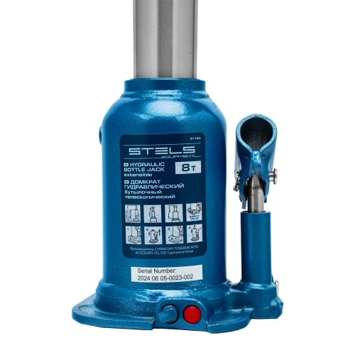 Домкрат гидравлический бутылочный телескопический, 8 т, подъем 180-410 мм Stels по ценам производителя в Уфе с доставкой по всей России