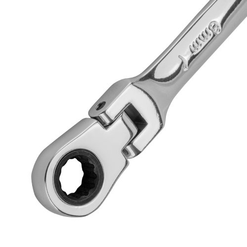 Ключ комбинированный трещоточный, 8 мм, CrV, шарнирный, зеркальный хром Matrix Professional по ценам производителя в Уфе с доставкой по всей России