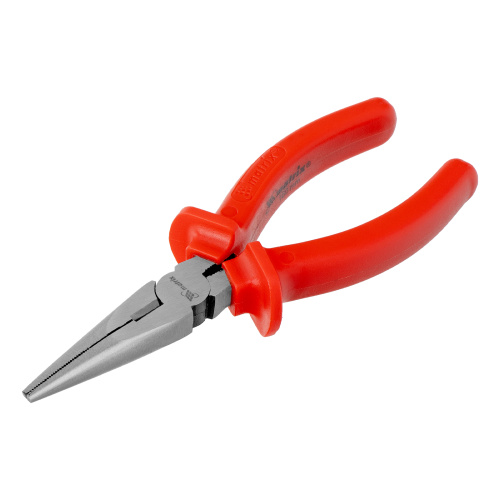 Длинногубцы прямые Econom, 160 мм, шлифованные, пластмассовые рукоятки Matrix по ценам производителя в Уфе с доставкой по всей России