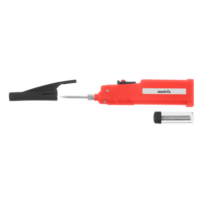 Паяльник беспроводной 4.5 В, 8 Вт, 350°С, припой 10 г, работа от элементов питания 3хАА Matrix по ценам производителя в Уфе с доставкой по всей России